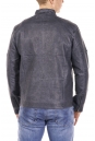 Мужская кожаная куртка из эко-кожи с воротником 8021855-5